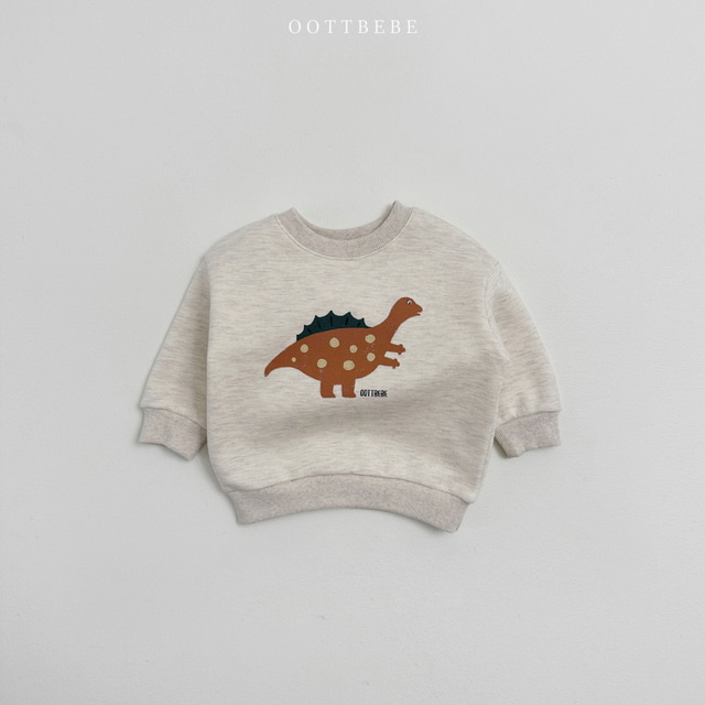 (Pre-order) OOTTBEBE - Winter Dinosaur Sweatshirts 아기공룡맨투맨 (3 Colors)