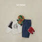 (Pre-order) Soybean Kids Winter - Fleece-Lined Work Denim Pants 기모워크데님팬츠 (2 Colors)