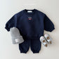 (Pre-order) Daily Bebe - Kids’ Kitty Top & Bottom Set 모루인형셋트 (6 Colors)