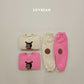 (Pre-order) Soybean Kids Winter - Hello Boucle Rudolph Top & Bottom Set 헬로부클루돌프상하 (2 Colors)