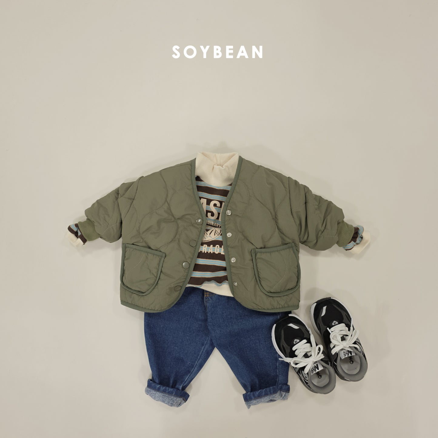 (Pre-order) Soybean Kids Winter - Puffy Cozy Barrel Jacket 몽글몽글항아리자켓 (3 Colors)