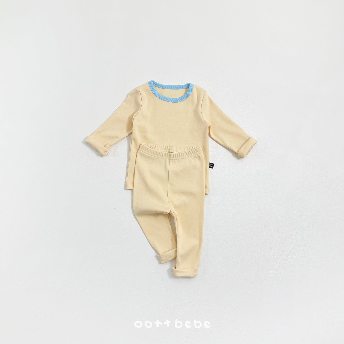 (Pre-order) OOTTBEBE Spring - Modal Heart Pajama Set 모달하트실내복 (4 Colors)