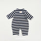 (Pre-order) OOTTBEBE - Mix Stripe Knit Suit 믹스단가라슈트 (2 Colors)