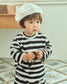 (Pre-order) OOTTBEBE -  Mix Stripe Knit Tee 믹스단가라티(니트) (2 Colors)