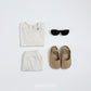 (Pre-order) OOTTBEBE - Bali Pleats Top and Bottom Set 발리플리츠상하복 (4 Colors)