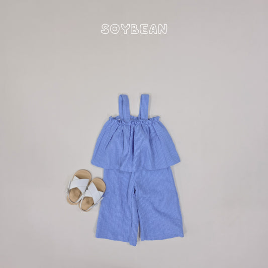 (Pre-order) Soybean Kids Summer - Frill Top Wide Top & Bottom Set 프릴탑와이드세트 (2 Colors)