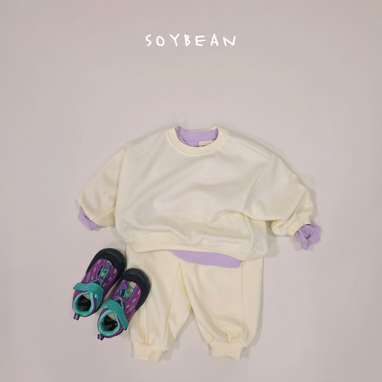 (Pre-order) Soybean Kids Spring - Sweet Lollipop Top & Bottom Set 스윗롤리팝상하복 (14 Colors)