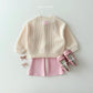 (Pre-order) Daily Bebe - Kids’ Ribbed Knit Sweatshirt 골지니트 맨투맨 (3 Colors)