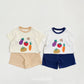 (Pre-order) OOTTBEBE - Veggie Market Top and Bottom Set 야채마켓상하복 (2 Colors)