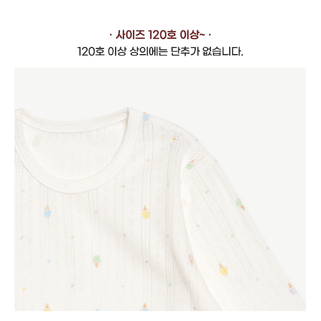 (Baby Boom) Spring Cotton Jacquard 3/4 Sleeve Pajama Set (2 Colors)