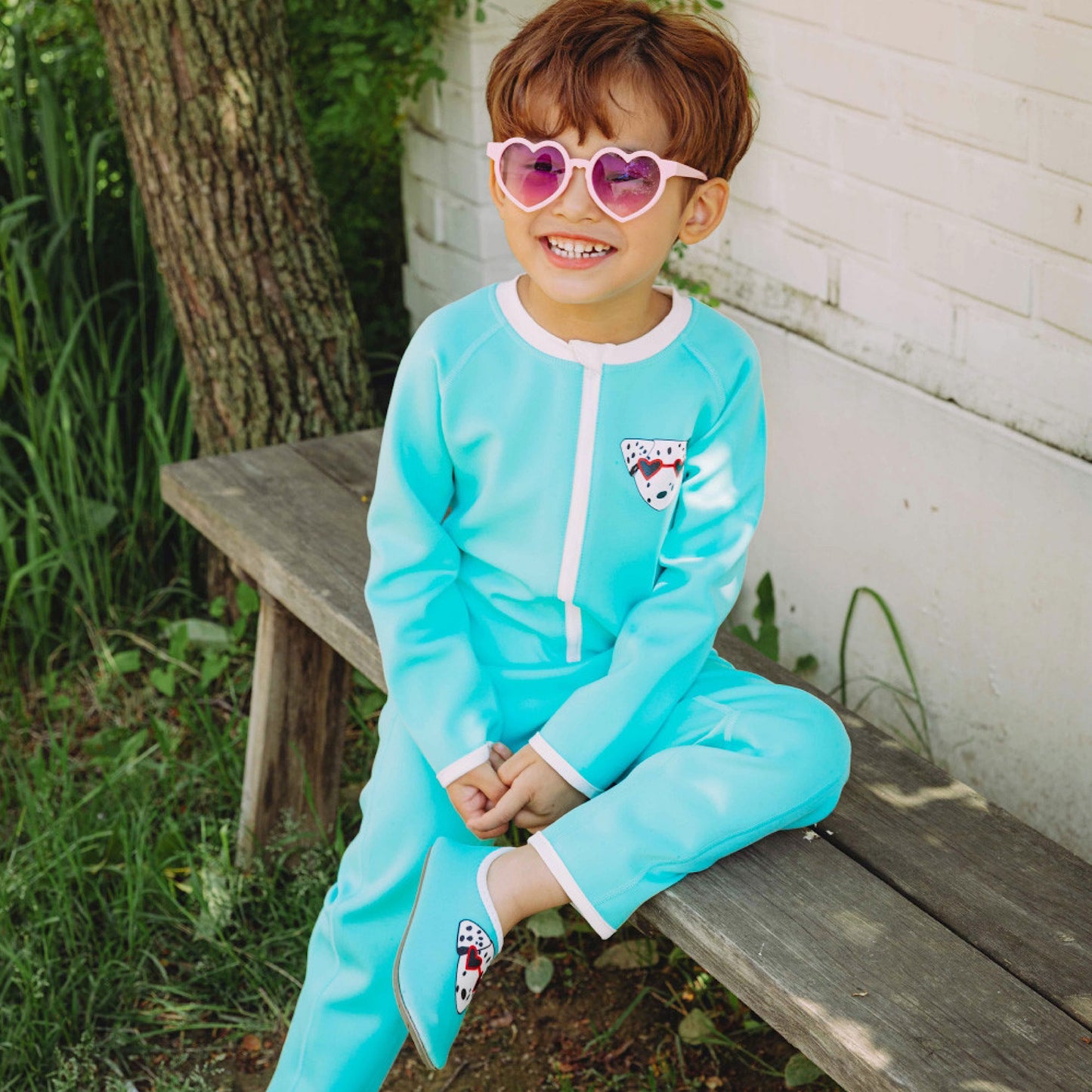 (Pre-order) KoongsKoongs Kids’ Premium Tok Tok Warm All-in-One Rash Guard (Dalmatian)