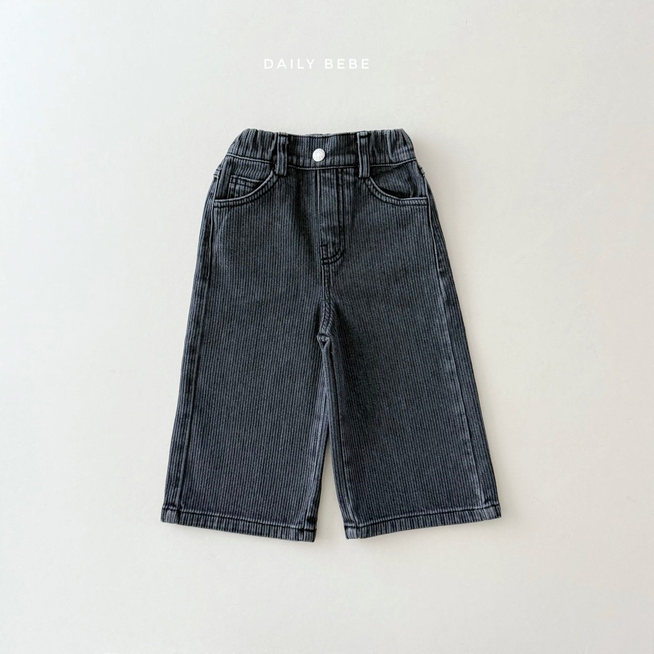 (Pre-order) Daily Bebe Winter - Kids' Fleece-Lined Denim Pants 기모 데님팬츠 (2 Colors)