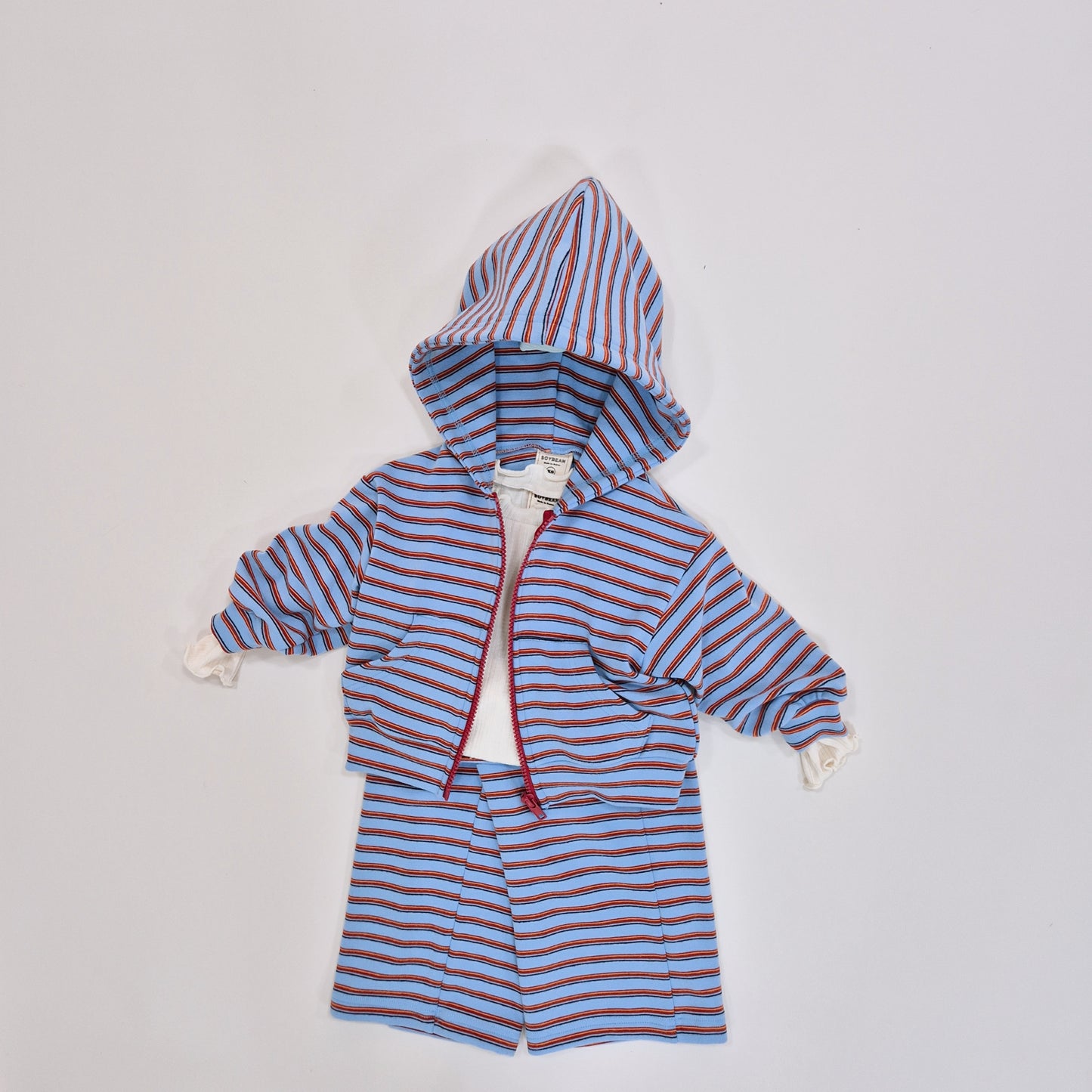 (Pre-order) Soybean Kids - Y2K Stripe Top & Bottom Set Y2K스트라이프셋업 (2 Colors)