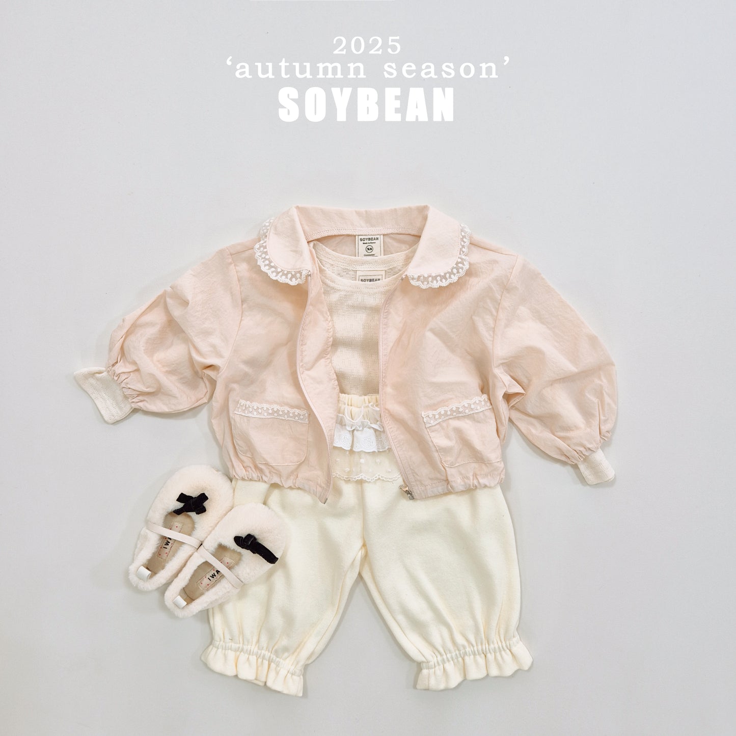 (Pre-order) Soybean Kids - Lace Layered Frill Pants 레이스캉프릴팬츠 (2 Colors)