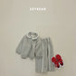 (Pre-order) Soybean Kids Winter - Collar Frill Fleece-Lined Top & Bottom Set 카라프릴양기모상하 (2 Colors)