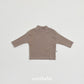 (Pre-order) OOTTBEBE Winter - Modal Ribbed Turtleneck Tee 모달골지폴라티 (4 Colors)