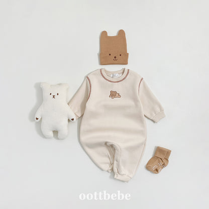 (Pre-order) OOTTBEBE Winter - Cozy Bear Full Suit 쿨쿨베어전신슈트 (2 Colors)