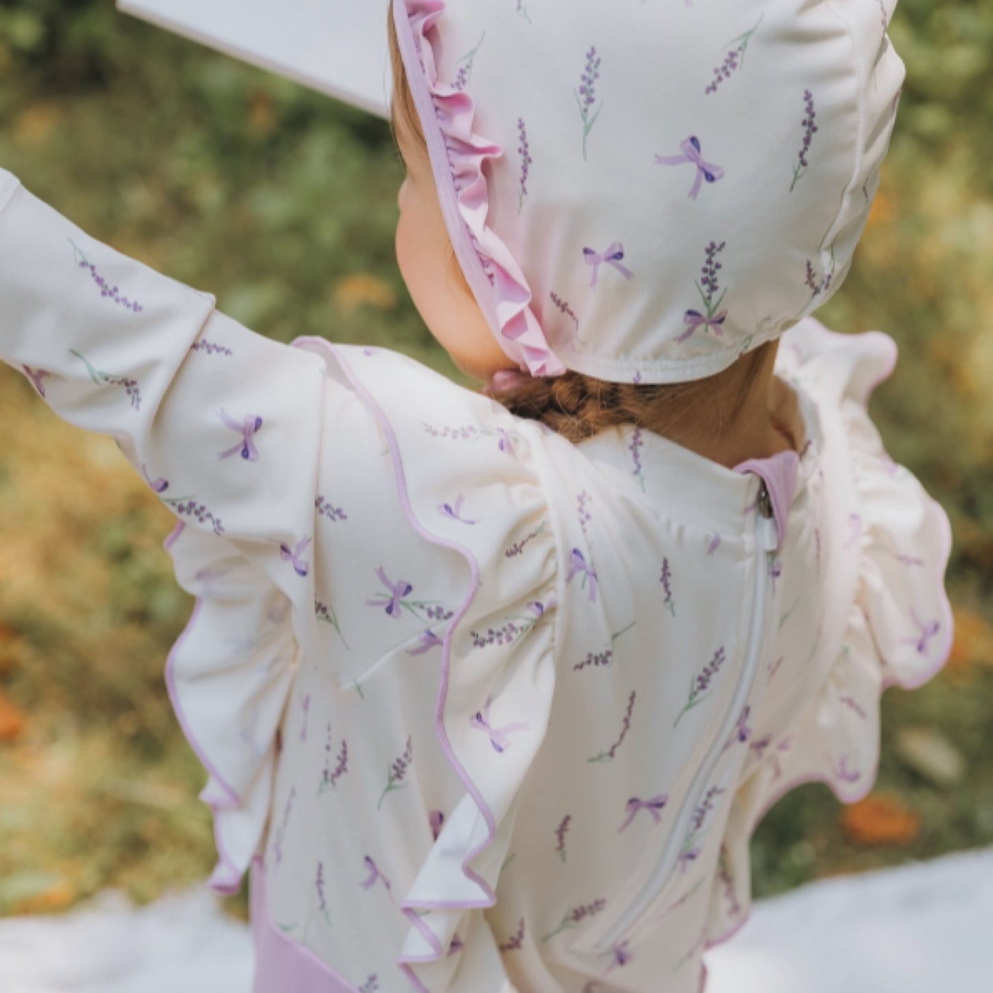(Pre-order) KoongsKoongs Kids’ Premium Lilac All-in-One Rash Guard Set