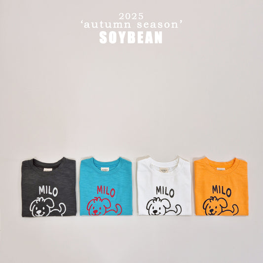 (Pre-order) Soybean Kids - Milo Slub Tee 마일로슬라브티 (4 Colors)