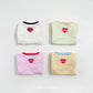 (Pre-order) OOTTBEBE Spring - Modal Heart Romper & Bunny Ear Bonnet Set 모달하트전신슈트+토끼보넷 (4 Colors)