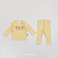 (Pre-order) OOTTBEBE Winter - Checked Bear Pajama Set 체크베어실내복 (2 Colors)