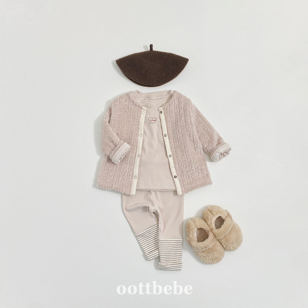 (Pre-order) OOTTBEBE Winter - Hazelnut Cardigan 헤이즐넛가디건 (4 Colors)