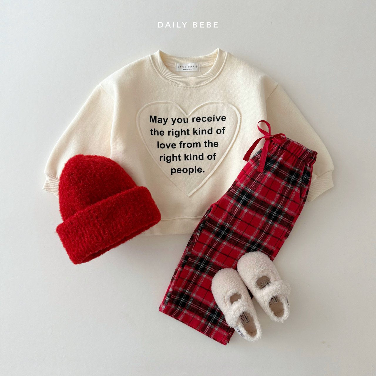 (Pre-order) Daily Bebe Winter - Kids' Merry Check Pants 메리 체크팬츠 (2 Colors)