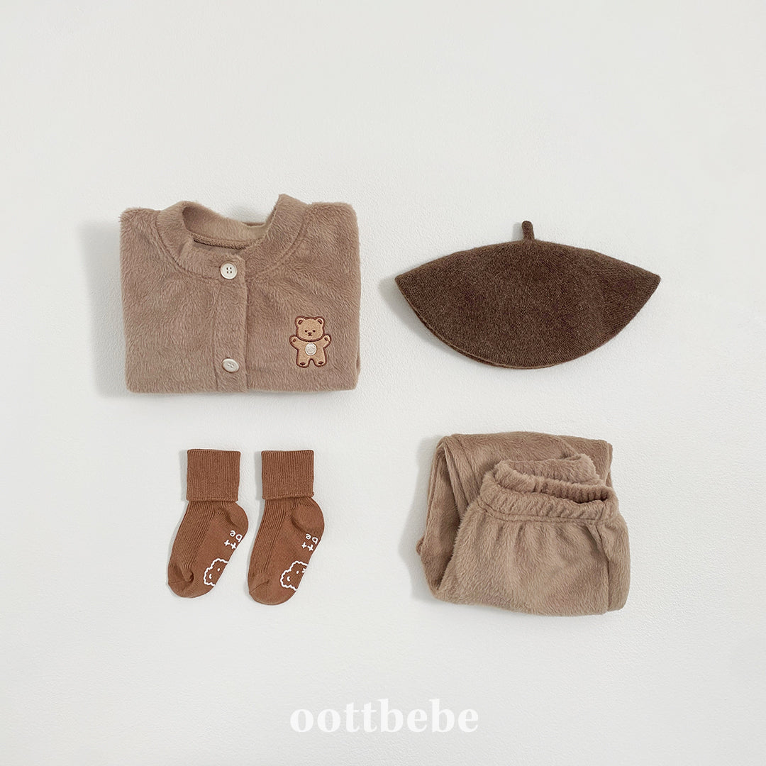 (Pre-order) OOTTBEBE Winter - Cotton Candy Cardigan 솜사탕 가디건 (4 Colors)