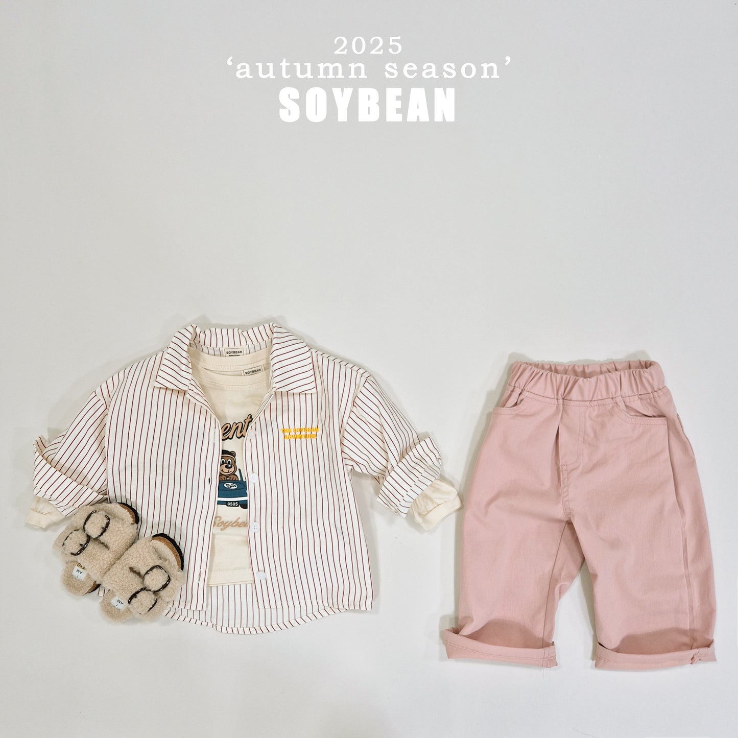 (Pre-order) Soybean Kids - Stra Comfort Stripe Shirt (2 Colors)
