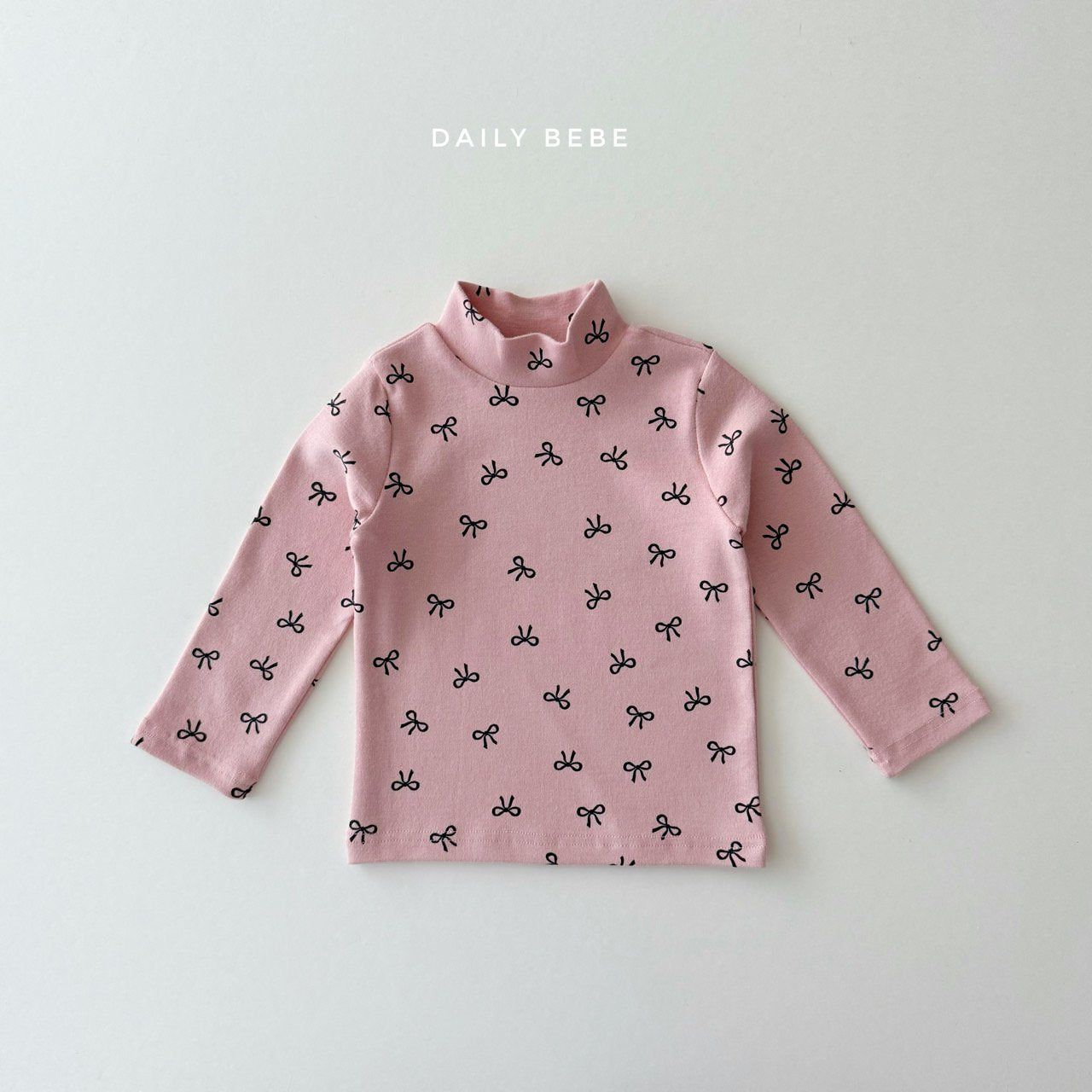 (Pre-order) Daily Bebe - Kids’ Mock-Neck Duo Shirts 1+1 반목티 (3 Colors)