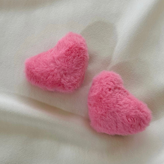 (Chenny Bong Bong) Kids’ Pink Heart Hair Clip (1 Piece)