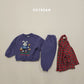 (Pre-order) Soybean Kids Winter - Picnic Fleece-Lined Top & Bottom Set 피크닉양기모상하 (2 Colors)