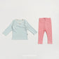 (Pre-order) OOTTBEBE Spring - Picnic Cotton Pajama Set 피크닉실내복 (3 Colors)