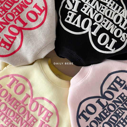 (Pre-order) Daily Bebe Winter - Kids’ Foam Heart Bootcut Top & Bottom Set 발포 부츠컷세트 (4 Colors)