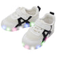 (Pre-order) KoongsKoongs Kids’ Bread LED Light-up Sneakers (Ink Black)
