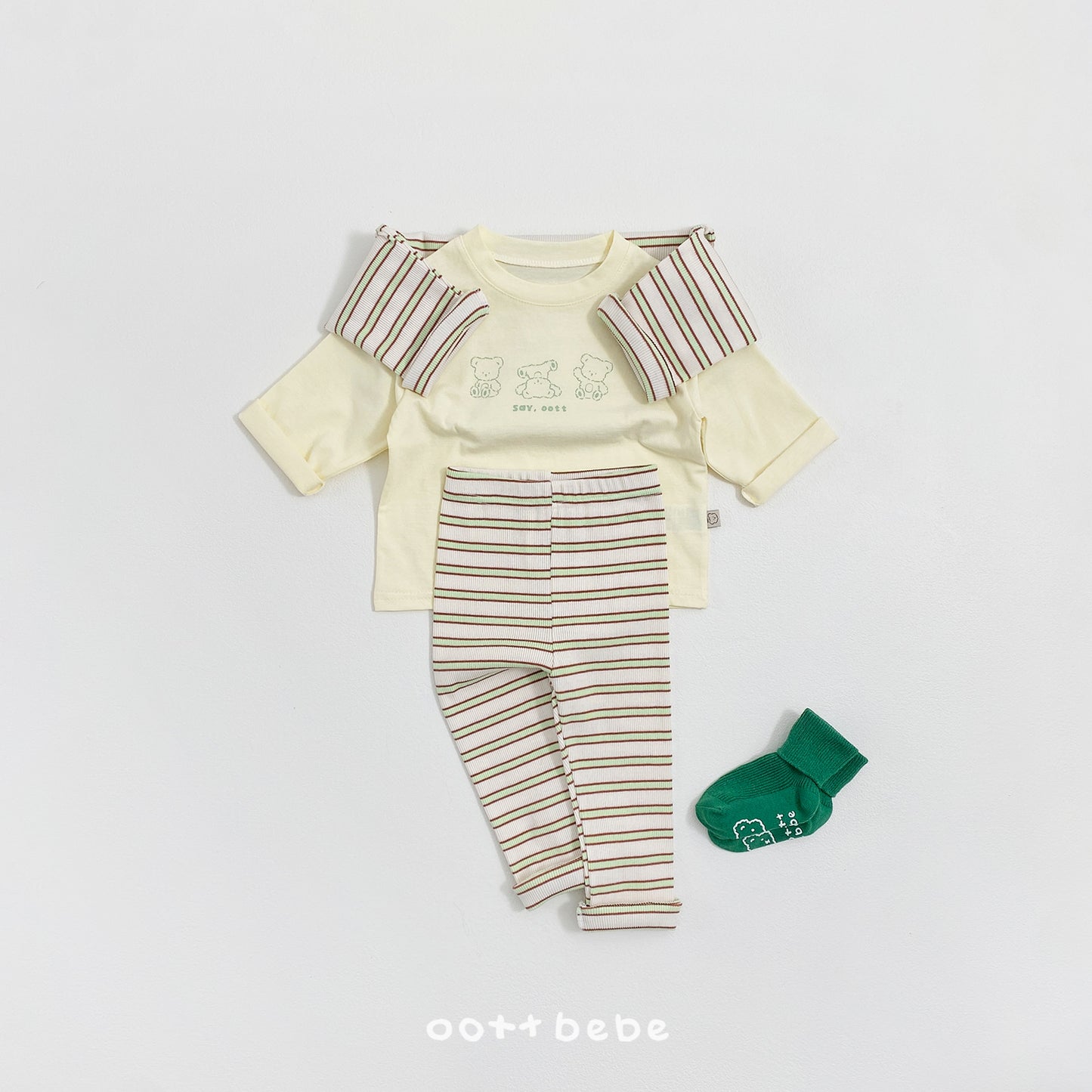 (Pre-order) OOTTBEBE Spring - Say OOTT Leggings 세이오뜨레깅스 (4 Colors)