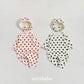 (Pre-order) OOTTBEBE Winter - Heart Full Suit + Bonnet Set 하트전신슈트+보넷set (2 Colors)