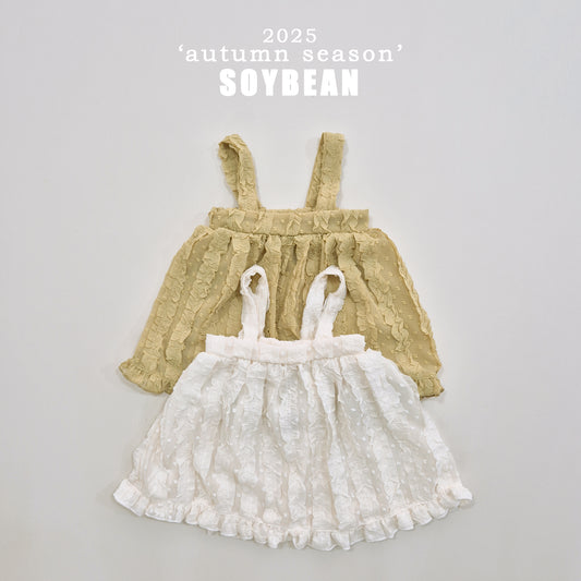 (Pre-order) Soybean Kids - Chiffon Bustier Dress 쉬폰뷔스티에원피스 (2 Colors)