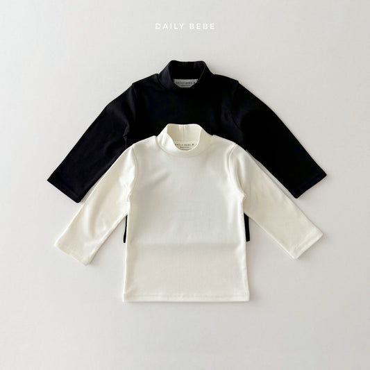 (Pre-order) Daily Bebe Winter- Kids' Basic Mock-Neck Top 베이직 반목티 (2 Colors)