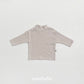 (Pre-order) OOTTBEBE Winter - Modal Ribbed Turtleneck Tee 모달골지폴라티 (4 Colors)
