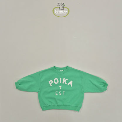 (Pre-order) Soybean Kids - Poika Sweatshirt 포이카맨투맨 (3 Colors)