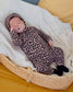 (Pre-order) OOTTBEBE Fall - Little Leopard Romper & Bonnet Set 리틀호피전신슈트보넷세트 (2 Colors)