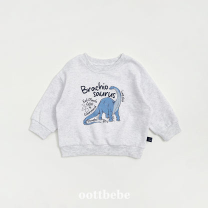 (Pre-order) OOTTBEBE - Dino Sweatshirt 공룡맨투맨 (3 Colors)