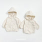 (Pre-order) OOTTBEBE - Stitch Hooded Jacket 스티치후드아노락 (2 Colors)