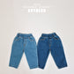 (Pre-order) Soybean Kids - Tapered Denim Pants 테이퍼드데님팬츠 (2 Colors)