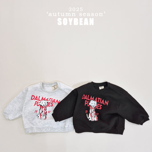 (Pre-order) Soybean Kids - Dalmatian Sweatshirt 달마시안맨투맨 (2 Colors)