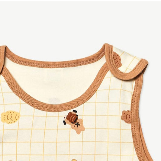 (Baby Boom) Cotton Sleep Vest (4 Colors)