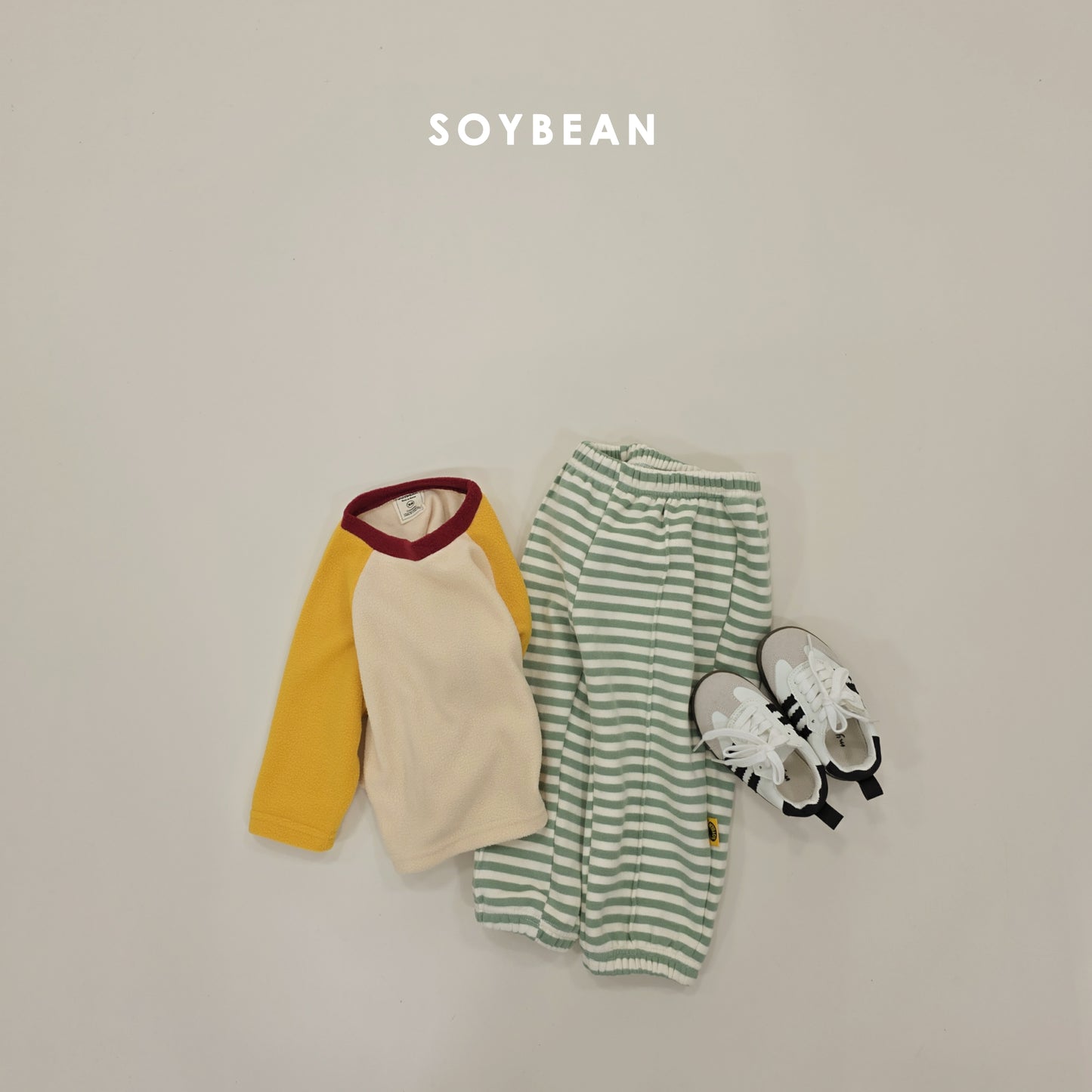 (Pre-order) Soybean Kids Winter - Color Pang Fleece Tee 컬러팡플리스티 (6 Colors)