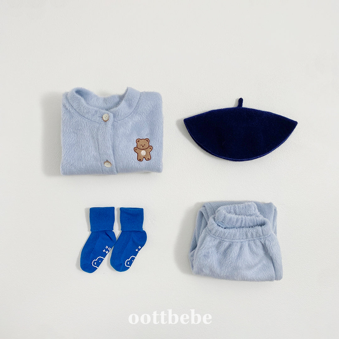 (Pre-order) OOTTBEBE Winter - Cotton Candy Cardigan 솜사탕 가디건 (4 Colors)