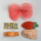 (Chenny Bong Bong) Kids’ Peach Orange Hair Clips 5-piece Set